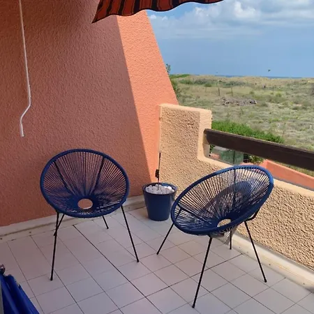 Mon Petit Paradis: Beachfront Dune Views With Private Terrace Apartment Marseillan (Herault)